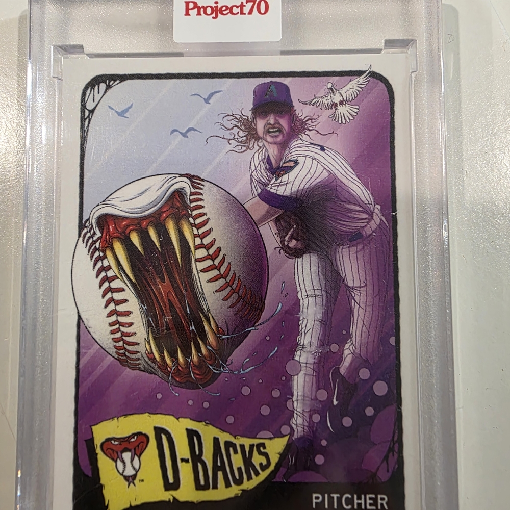 Prohect 70 Randy Johnson D-Backs Baseball Card - Picture 4 of 5